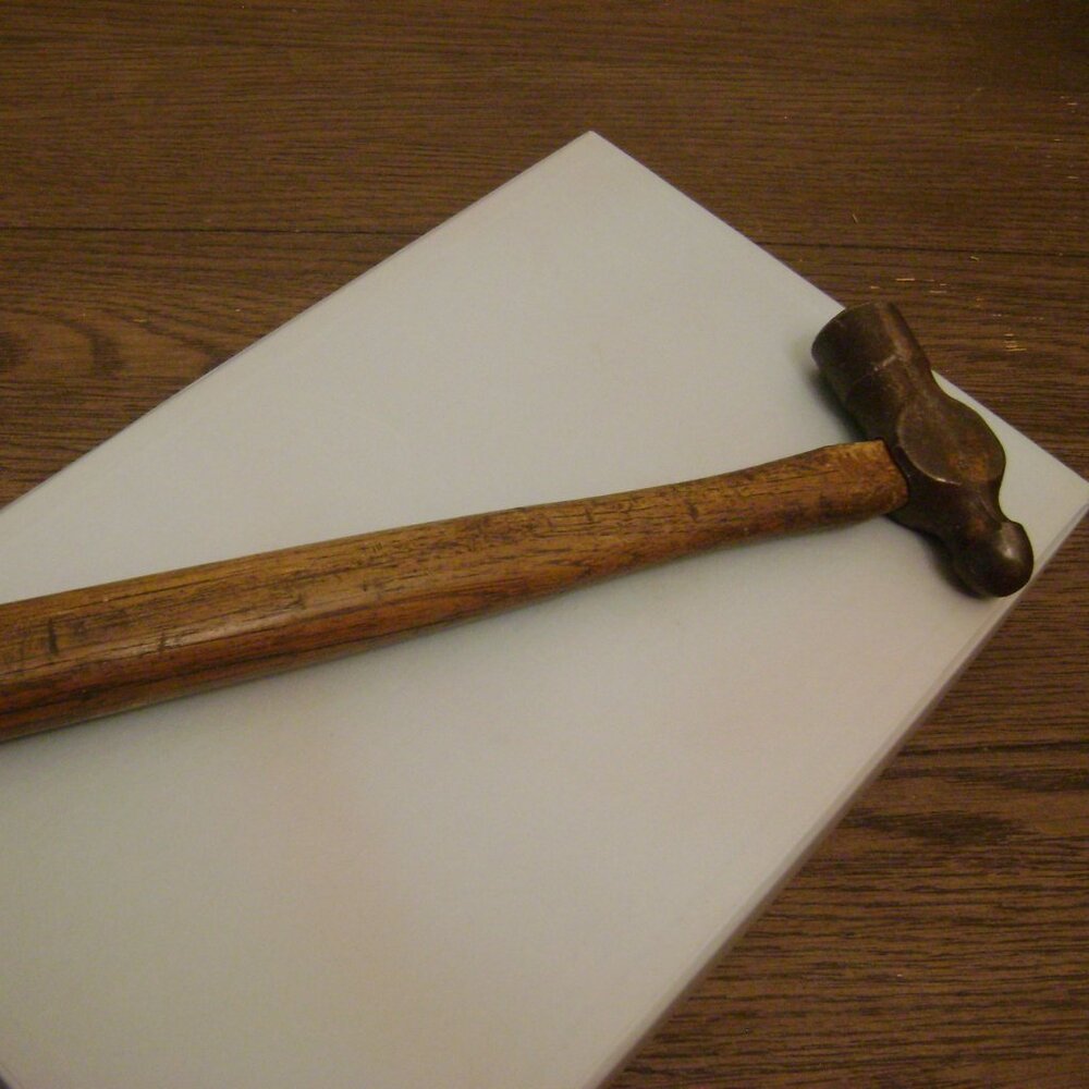 VINTAGE BALL PEEN WOOD HAMMER
